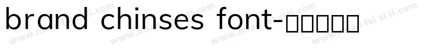 brand chinses font字体转换